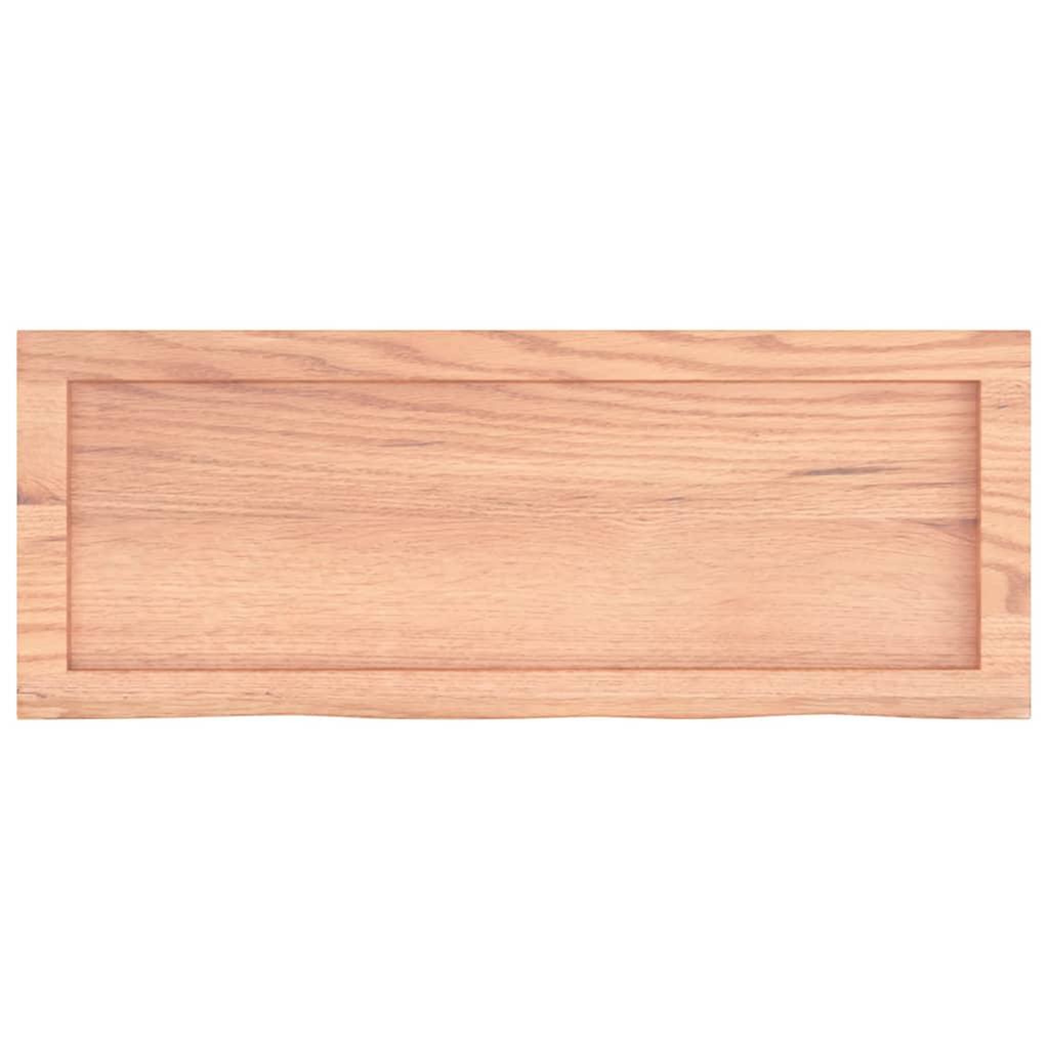 Voir la diapositive 5 : VIDAXL Etagere murale marron clair bois chene massif traite