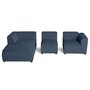 Voir la diapositive 3 : LISA DESIGN Suaro - canapé modulable d'angle gauche 4 places en tissu texturé