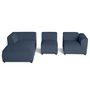 Voir la diapositive 3 : LISA DESIGN Suaro - canapé modulable d'angle gauche 4 places en tissu texturé