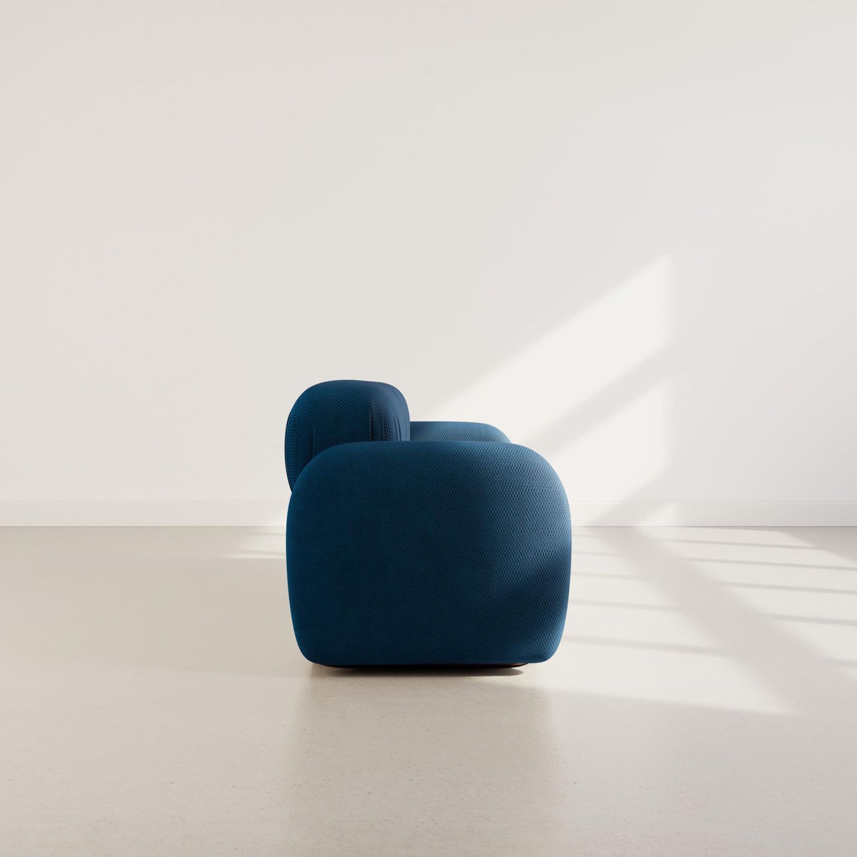 LISA DESIGN Penelope - canapé droit modulable 2 places en velours texturé