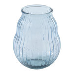 Paris Prix Photophore Design en Verre  Ligné  35cm Bleu