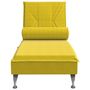 Voir la diapositive 4 : VIDAXL Chaise longue de massage avec traversin jaune velours
