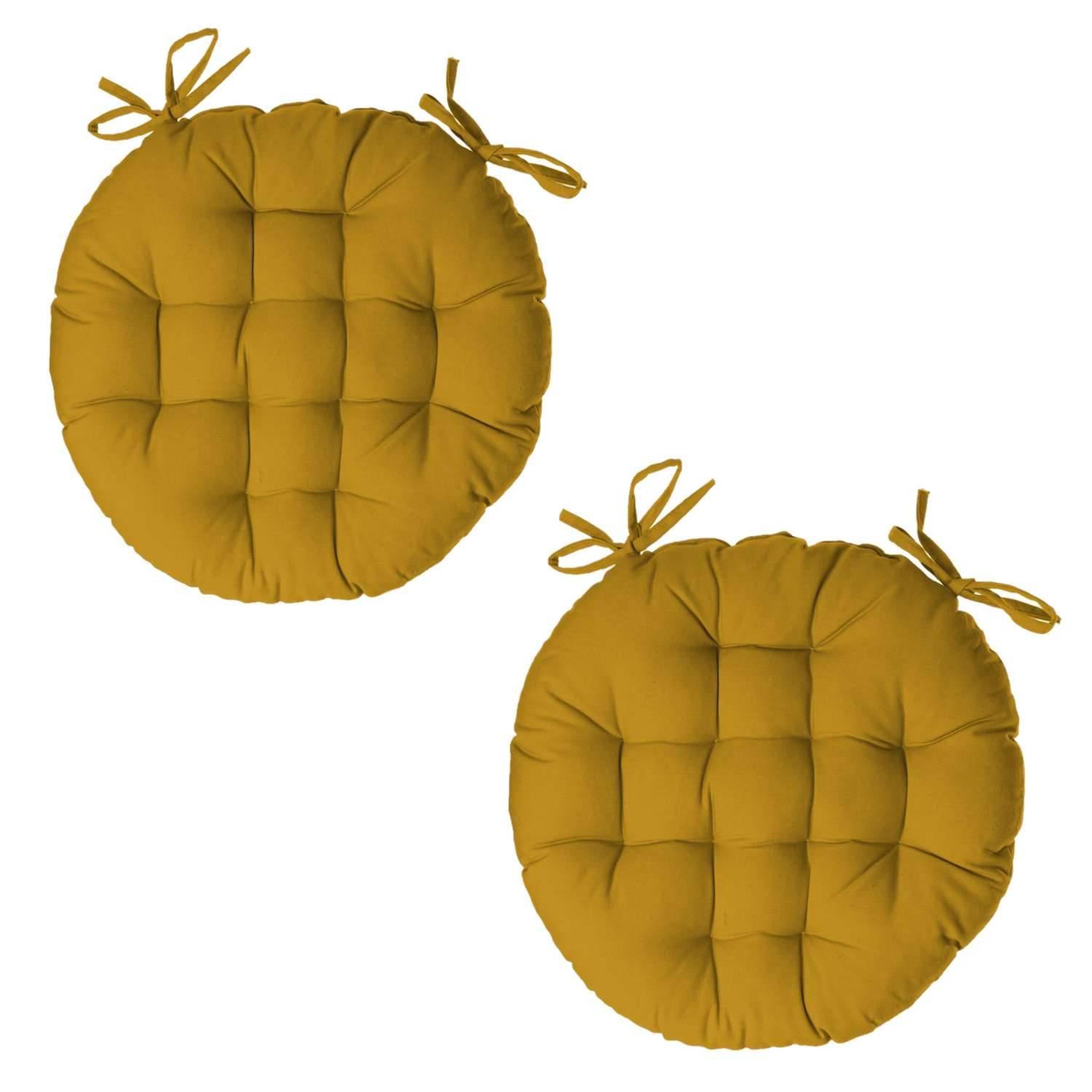 Voir la diapositive 1 : ATMOSPHERA Lot 2x Galette de chaise ronde Alix