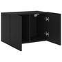 Voir la diapositive 5 : VIDAXL Meuble TV mural noir 60x30x41 cm