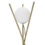 Voir la diapositive 3 : Paris Prix Lampadaire Sphère  Glamy X  155cm Blanc & Or