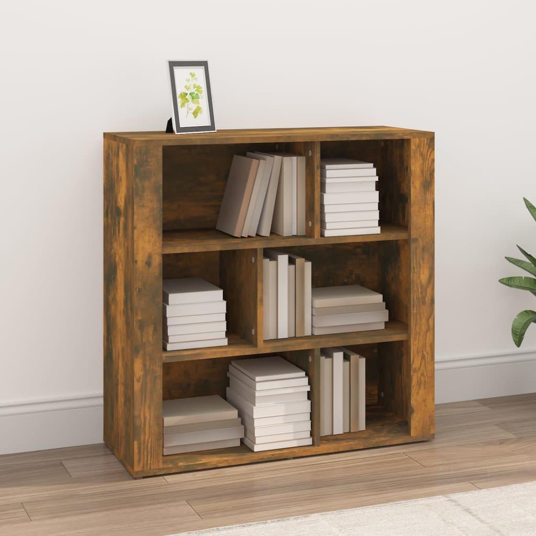 Voir la diapositive 1 : VIDAXL Buffet Chene fume 80x30x80 cm Bois d'ingenierie