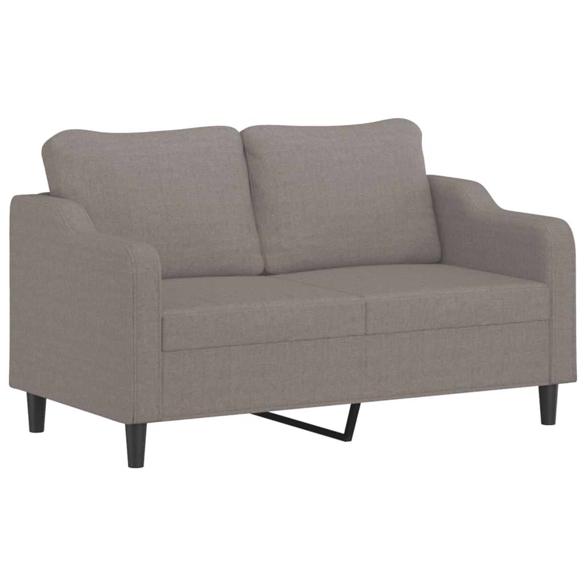 Voir la diapositive 4 : VIDAXL Ensemble de canapes 2 pcs avec coussins taupe tissu