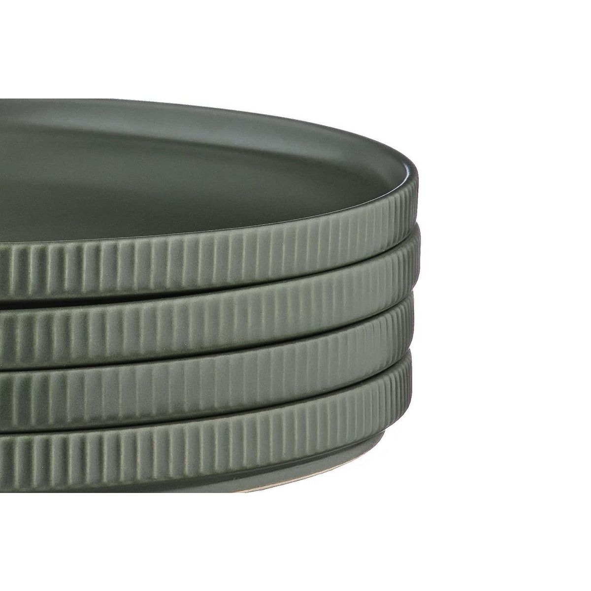 BJORN Assiette SCANDI Ø21,5cm - 4 pièces - Olive