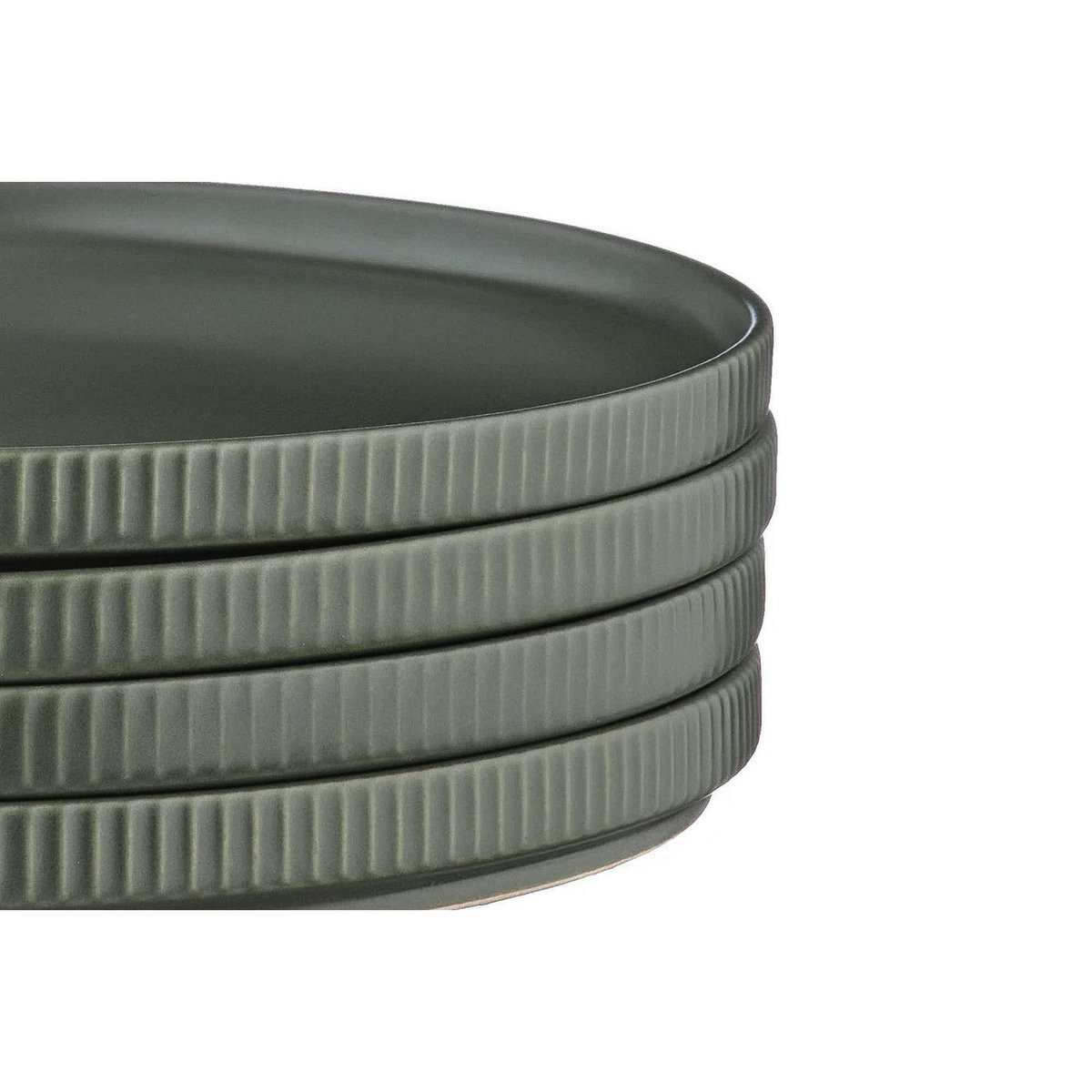 BJORN Assiette SCANDI Ø21,5cm - 4 pièces - Olive