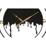 Voir la diapositive 2 : Paris Prix Horloge Murale en Métal  Splash  66cm Noir