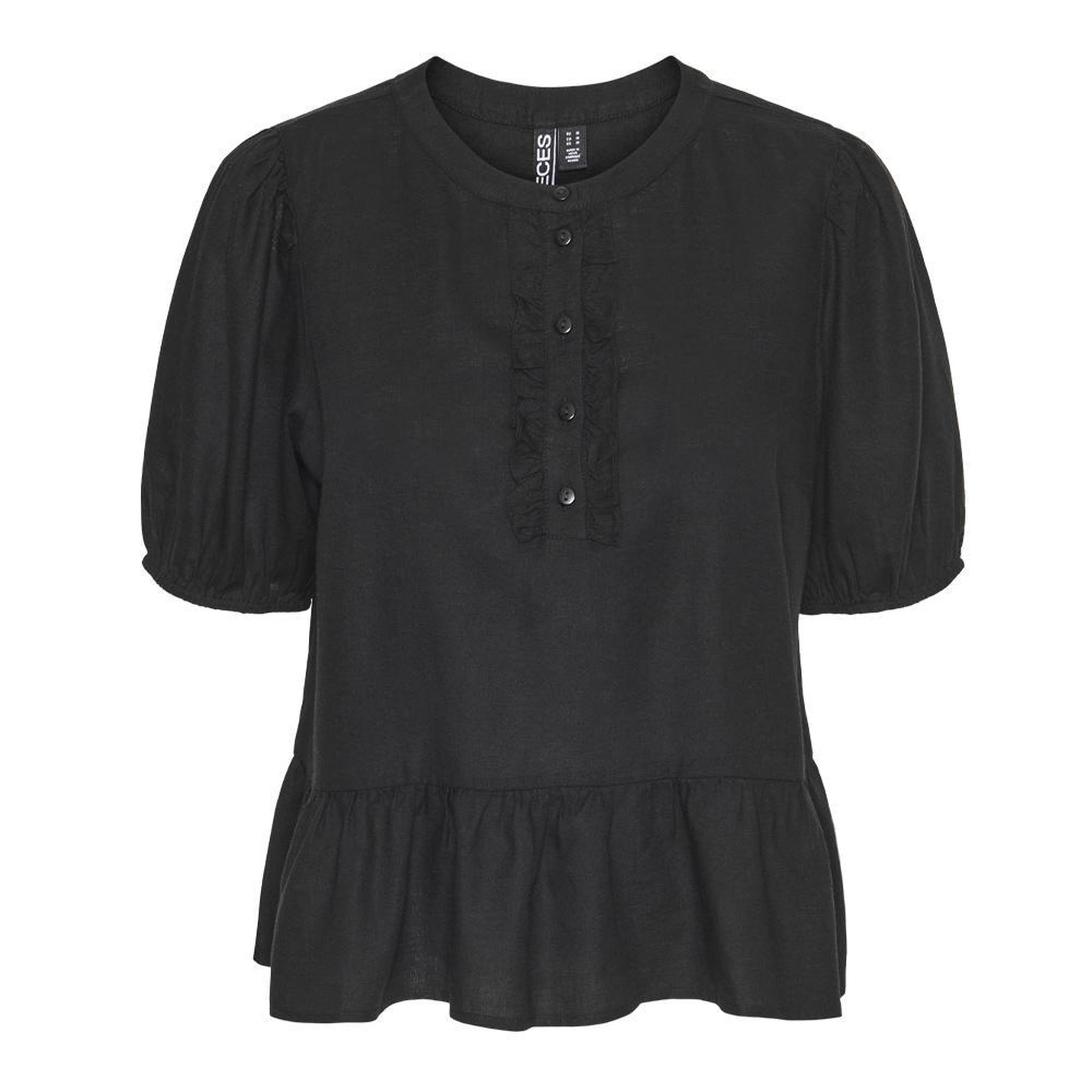 Pieces Blouse  Femme Pieces Pia 2/4. Coloris disponibles : Noir