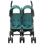 Voir la diapositive 2 : VIDAXL Poussette a deux places Vert Acier