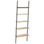 Voir la diapositive 5 : VIDAXL Etagere inclinee a 5 niveaux Marron clair et noir 64x34x185,5cm