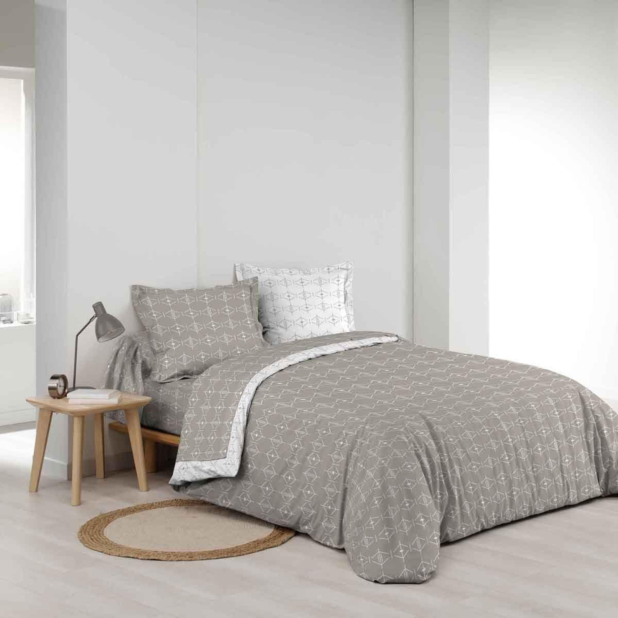 Voir la diapositive 3 : Douceur d'Intérieur Housse de couette  aristide  240x220cm naturel
