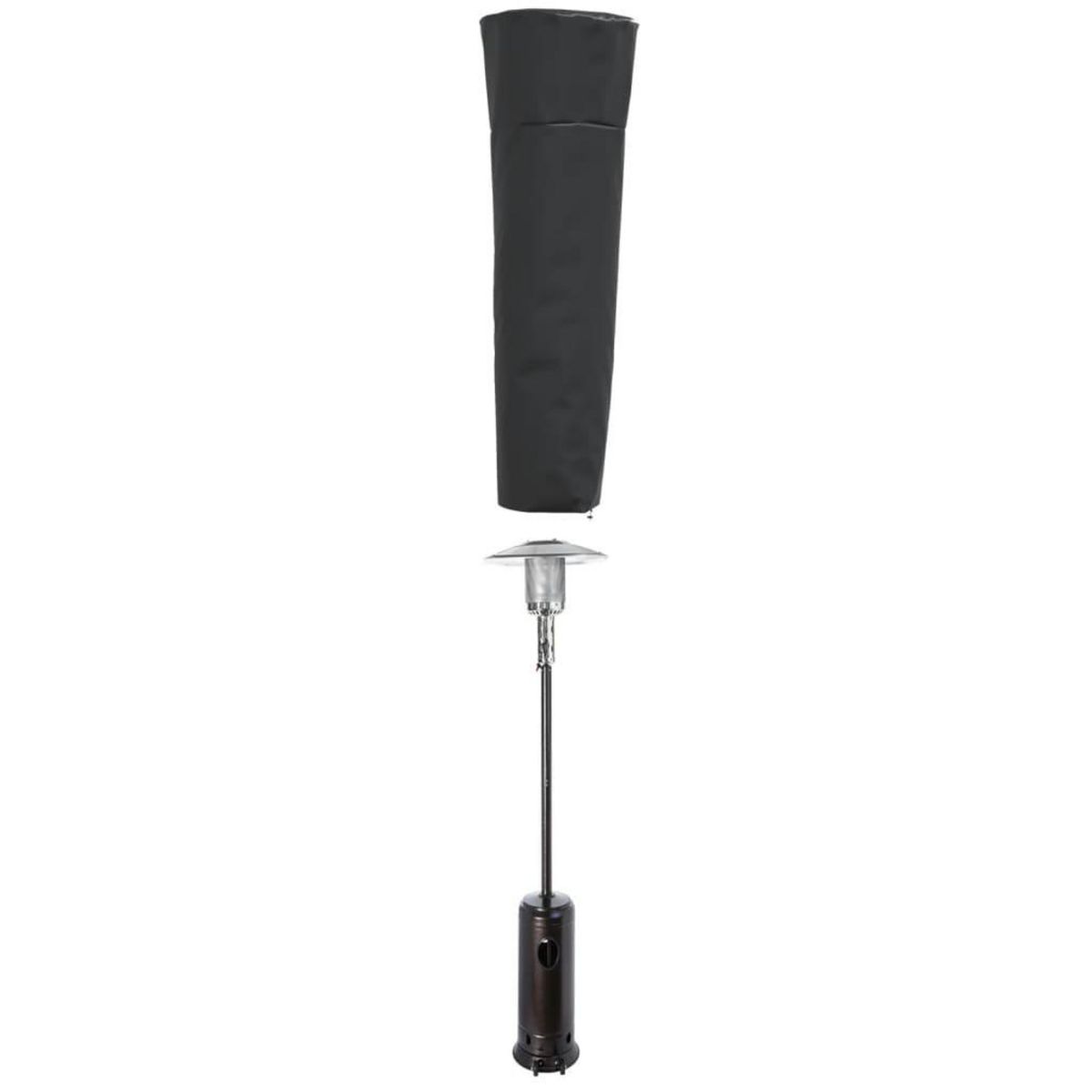 VIDAXL Housse de chauffage en forme de pyramide noir 86x47x241 cm