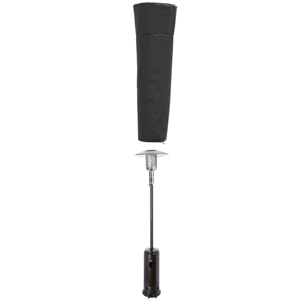 VIDAXL Housse de chauffage en forme de pyramide noir 86x47x241 cm