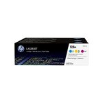 HP HP 128A pack de 3 toners originaux CF371AM pour HP Color LaserJet Pro CM1415, CP1521/CP1522/CP1523/CP1525/CP1526/CP1527/CP1528