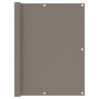 Voir la diapositive 1 : VIDAXL Ecran de balcon Taupe 120x500 cm Tissu Oxford