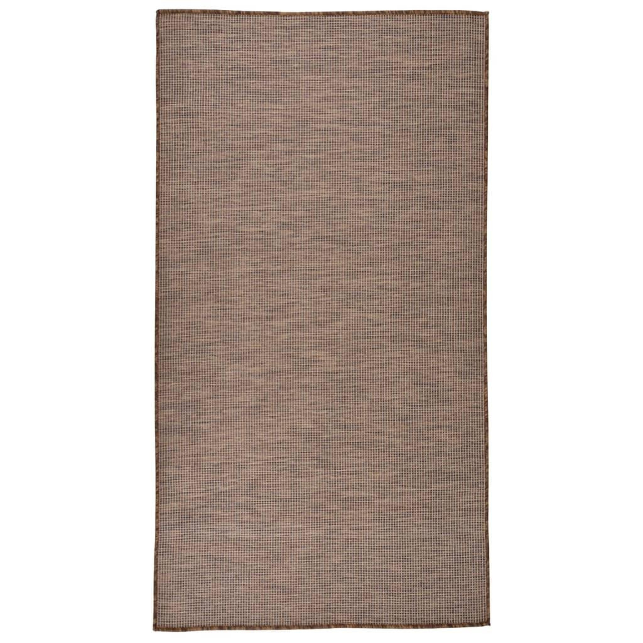 Voir la diapositive 1 : VIDAXL Tapis a tissage plat d'exterieur 80x150 cm Marron