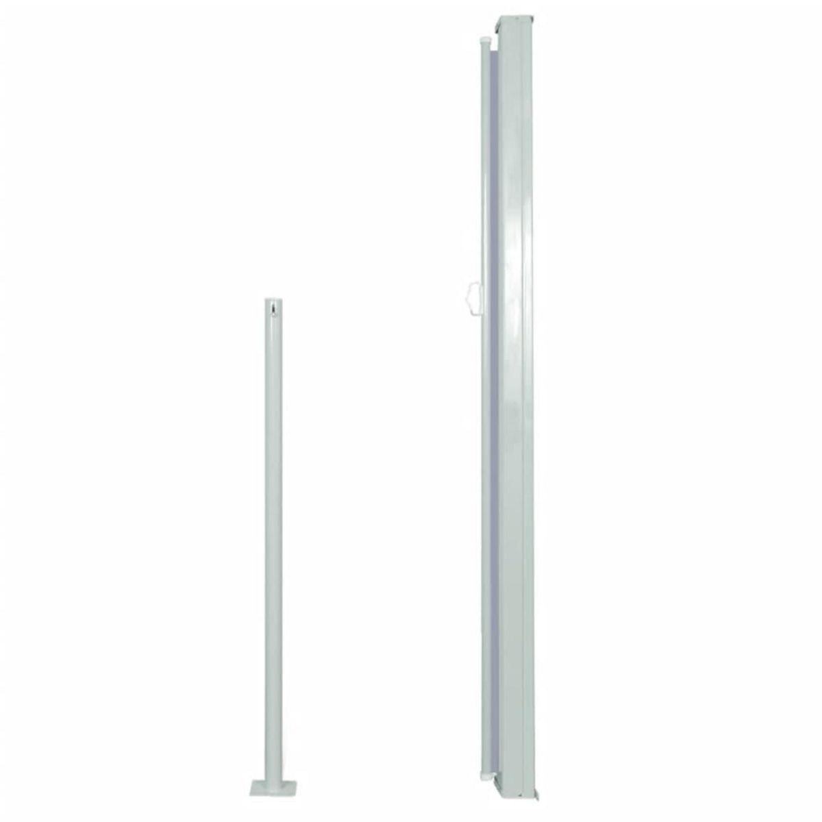 VIDAXL Auvent lateral retractable 160 x 500 cm Gris