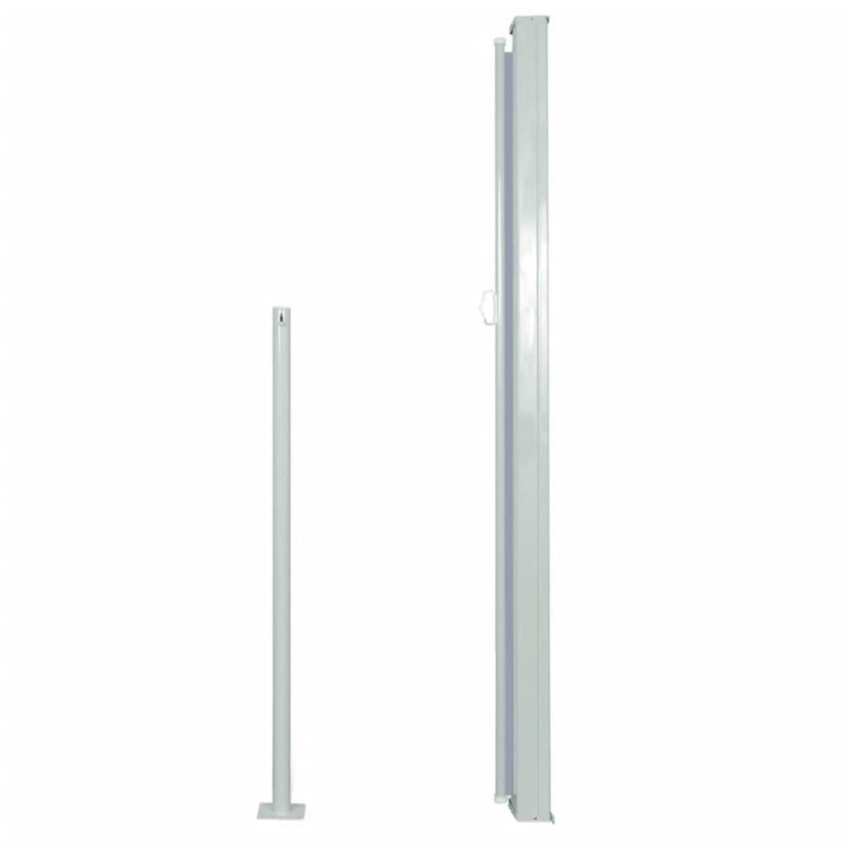 VIDAXL Auvent lateral retractable 160 x 500 cm Gris