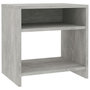 Voir la diapositive 2 : VIDAXL Table de chevet Gris beton 40x30x40 cm Bois d'ingenierie