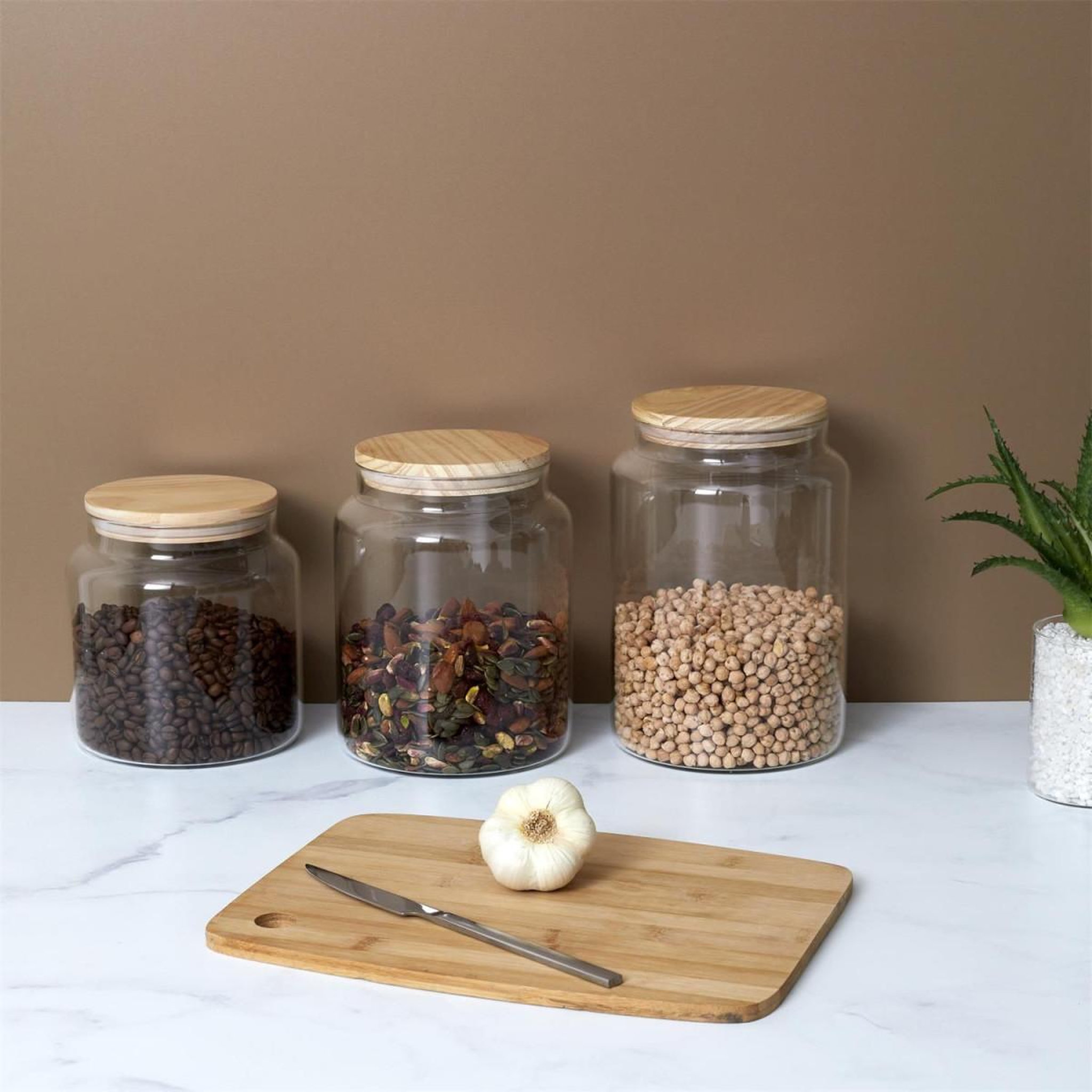 Voir la diapositive 2 : COOK CONCEPT Bocal de conservation  aliments  2,4l transparent