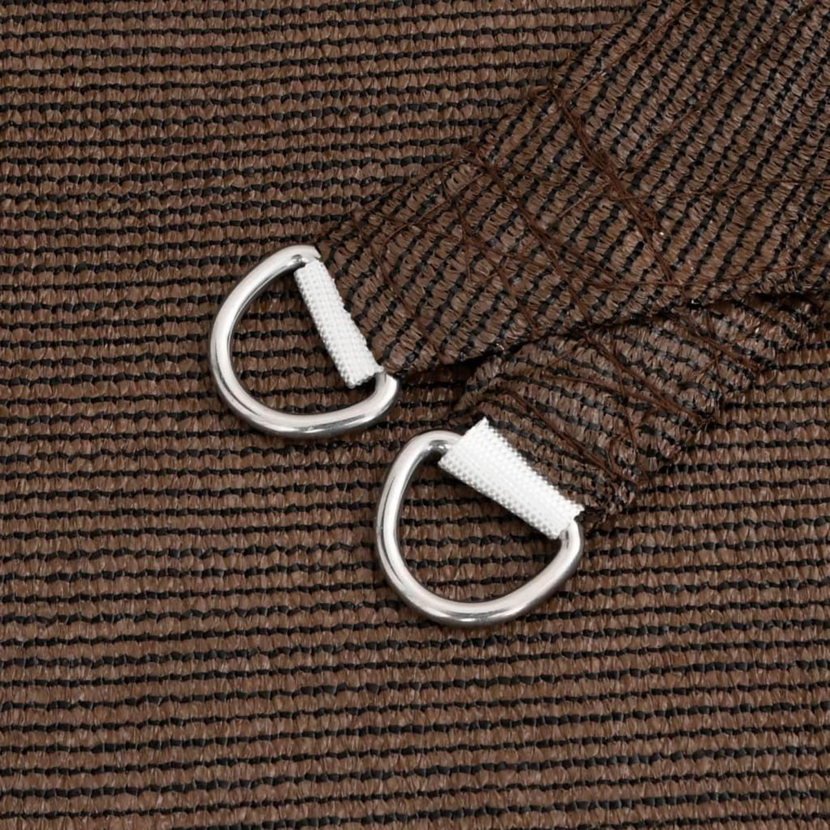 VIDAXL Voile d'ombrage 160 g/m^2 Marron 4,5x4,5x4,5 m PEHD