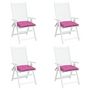 Voir la diapositive 4 : VIDAXL Coussins de chaise lot de 4 rose 50x50x7 cm tissu oxford