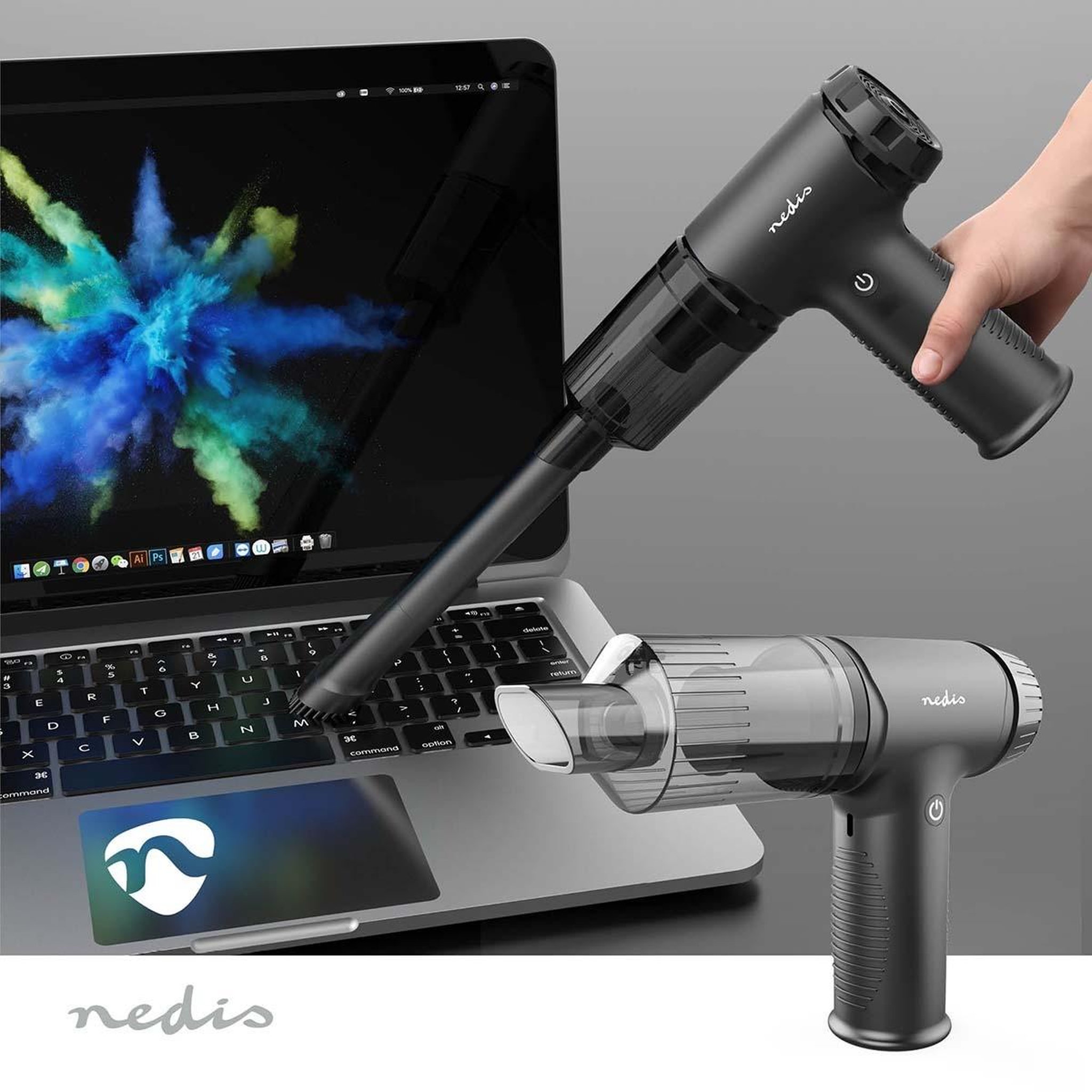 Voir la diapositive 3 : NEDIS Aspirateur sans sac Nedis sans fil multifonction