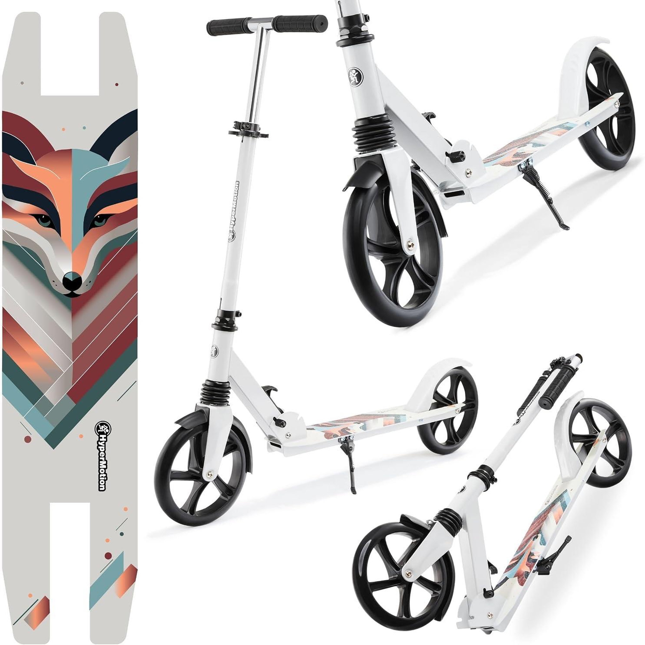 Voir la diapositive 3 : HYPERMOTION Trottinette HyperMotion City Swift Winter Fox 2 Roues avec Amortisseur, dès 6 Ans, 100 kg