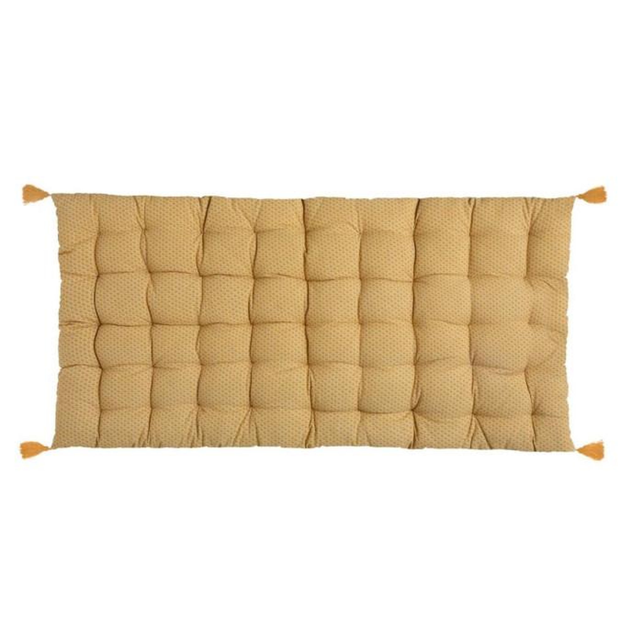 ATMOSPHERA Matelas de Sol 4 Pompons  Otto  60x120cm Ocre