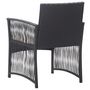 Voir la diapositive 5 : VIDAXL Fauteuils de jardin avec coussins lot de 2 Noir Resine tressee