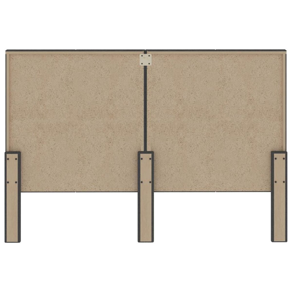 VIDAXL Tete de lit Gris fonce Tissu 160x200 cm