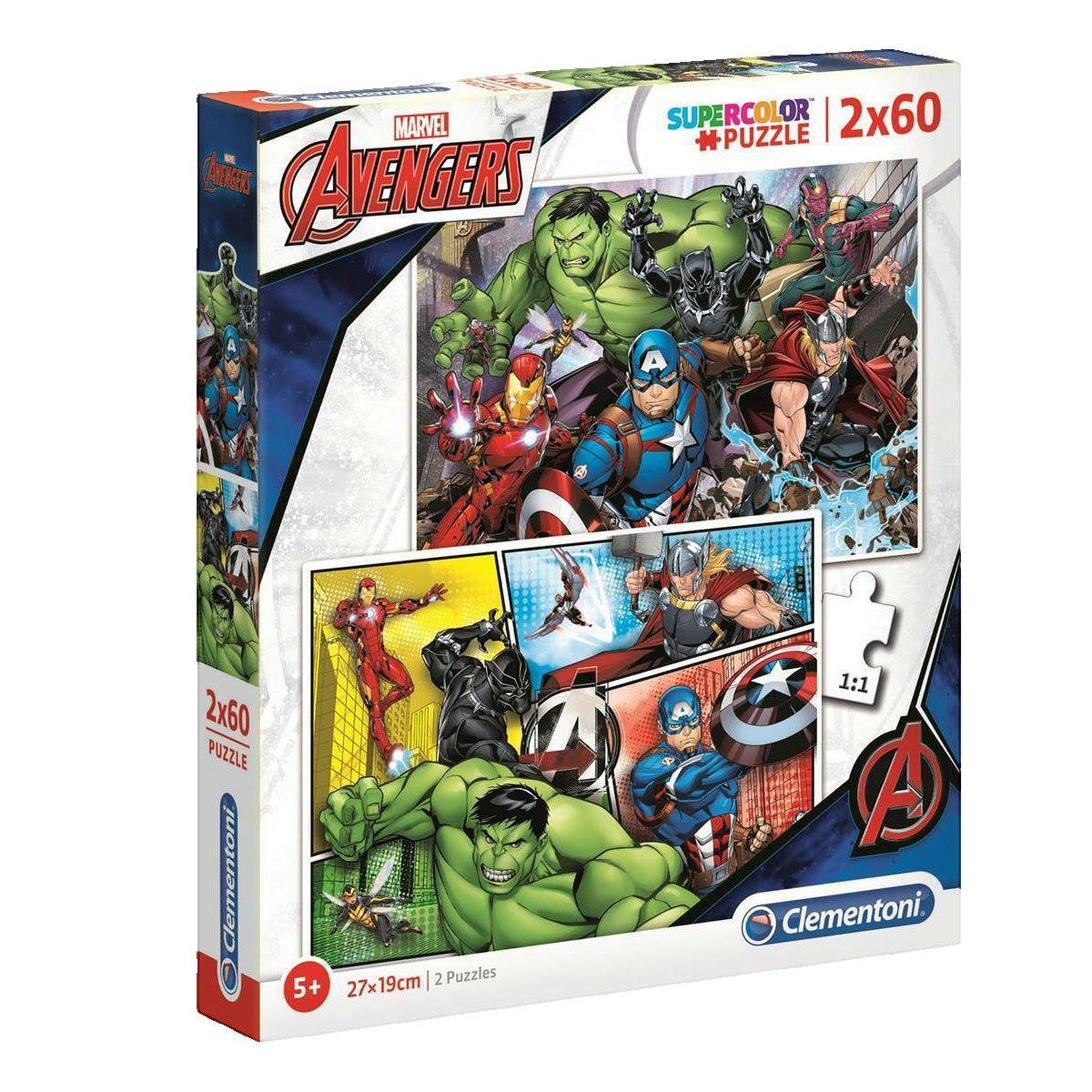 Avengers Puzzle Clementoni The Avengers 2x60 pièces