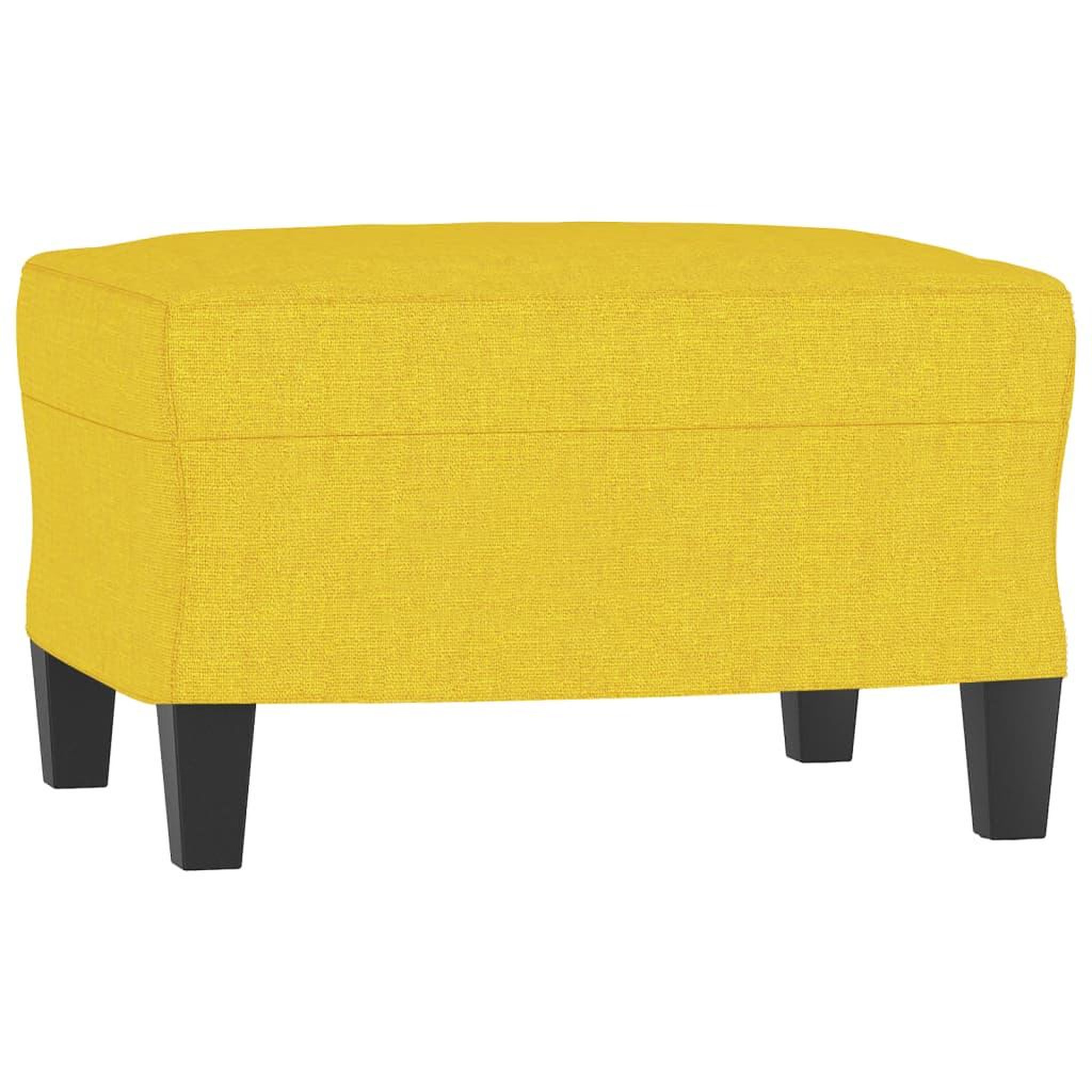 Voir la diapositive 5 : VIDAXL Canape a 3 places avec repose-pieds Jaune clair 180 cm Tissu
