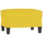 Voir la diapositive 5 : VIDAXL Canape a 3 places avec repose-pieds Jaune clair 180 cm Tissu