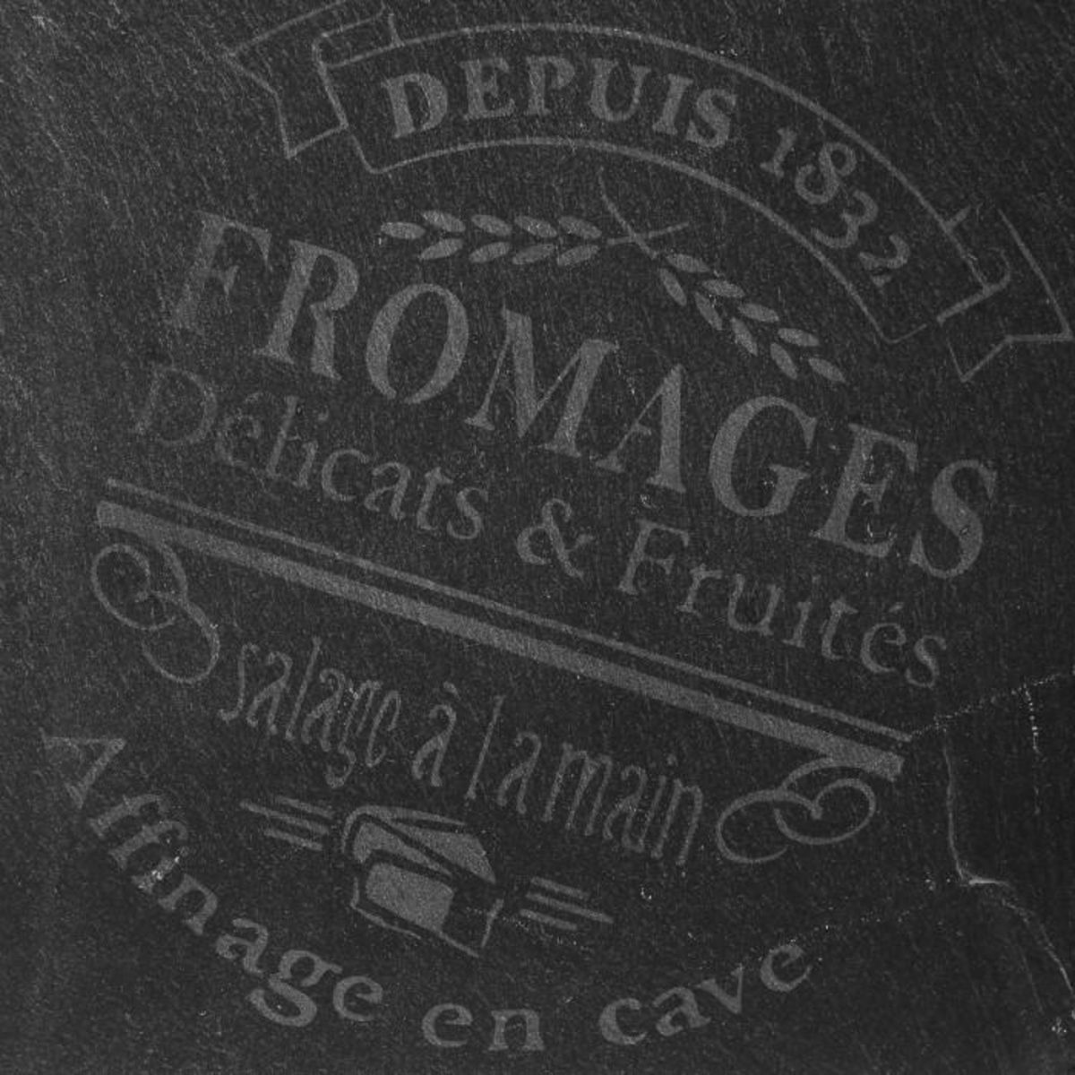 SECRET DE GOURMET Service à fromage avec 3 Couteaux - Gris foncé