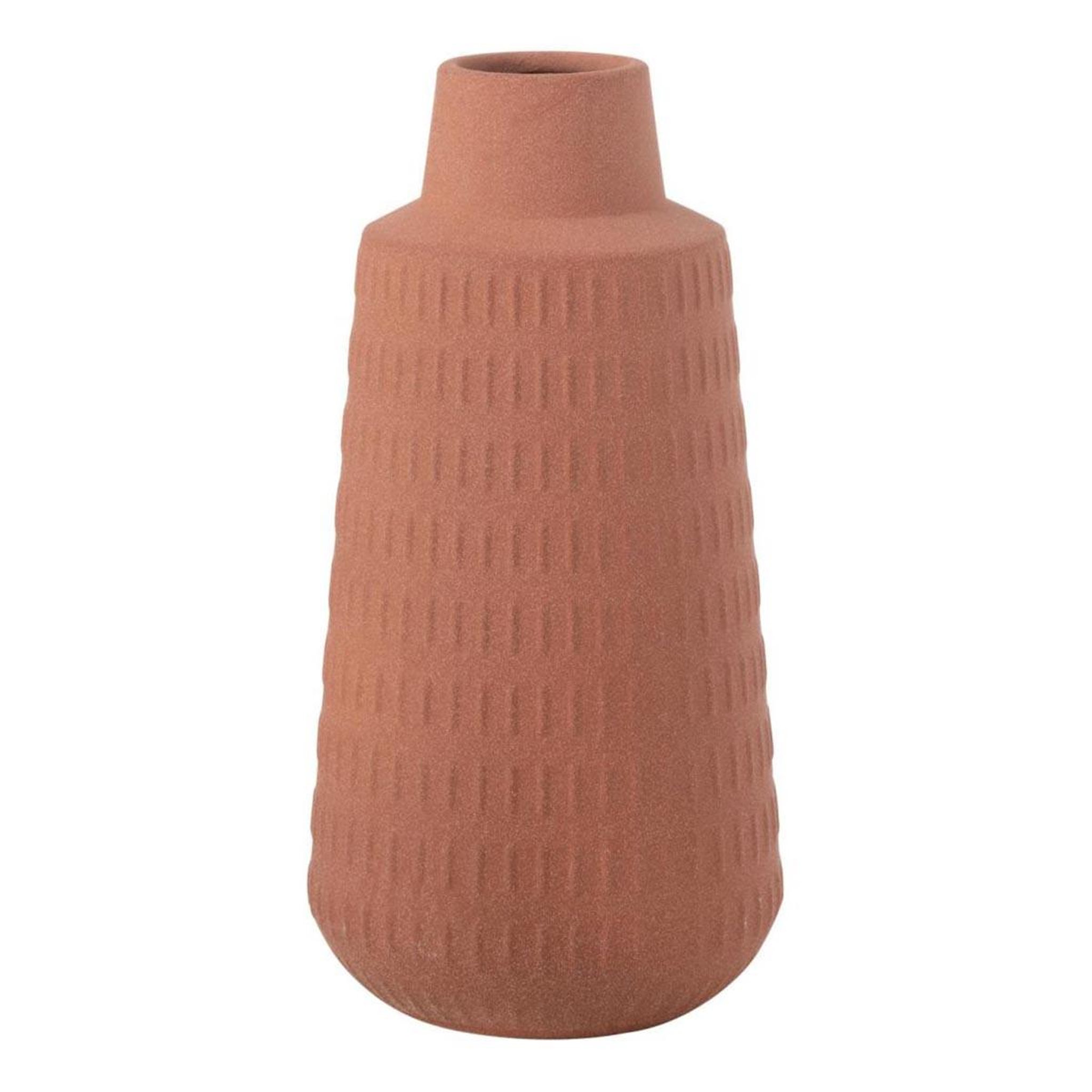 J-LINE Vase déco en porcelaine  ria  31cm terracotta
