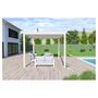 Voir la diapositive 3 : OMBREA Pergola bioclimatique - Autoportante - Blanche - 3x4m - OMBREA