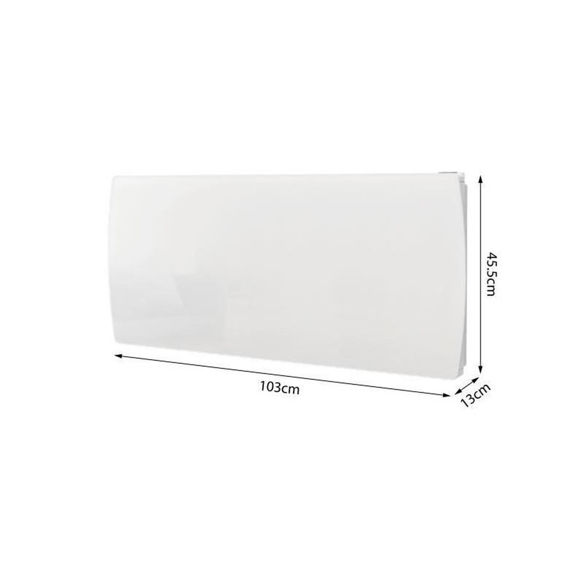 Voir la diapositive 4 : OCEANIC Radiateur électrique fixe a inertie seche céramique 2000W OCEANIC Rubis - Façade verre - Blanc - NF