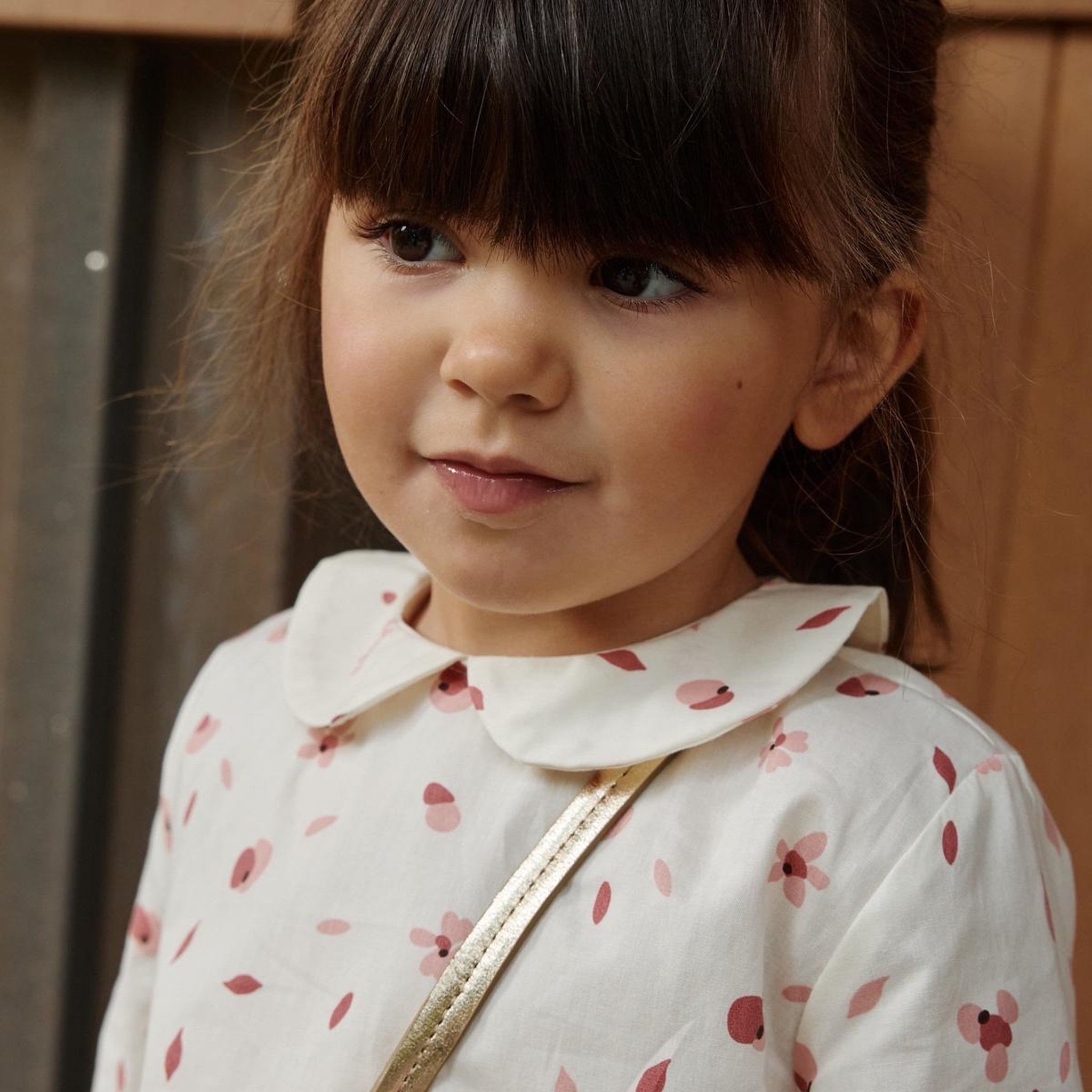 Voir la diapositive 4 : PETIT BEGUIN Blouse enfant en popeline Laponie