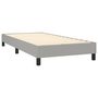 Voir la diapositive 4 : VIDAXL Sommier a lattes de lit avec matelas Gris clair 80x200 cm Tissu