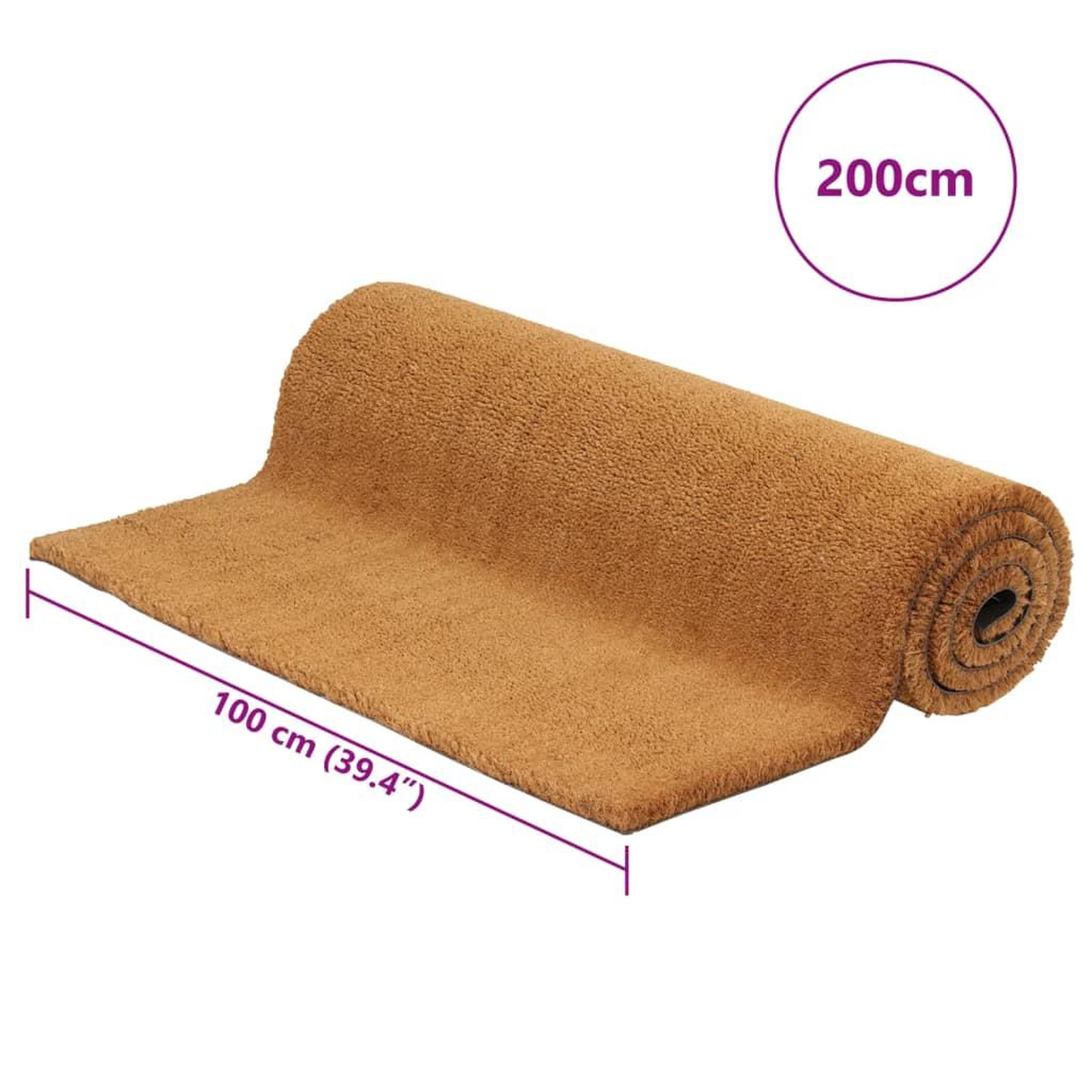 Voir la diapositive 6 : VIDAXL Tapis de porte naturel 100x200 cm fibre de coco touffete