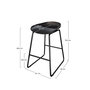 Voir la diapositive 4 : Rendez vous déco Lot de 2 chaises pour îlot central H65,5 cm noires-Yoshi
