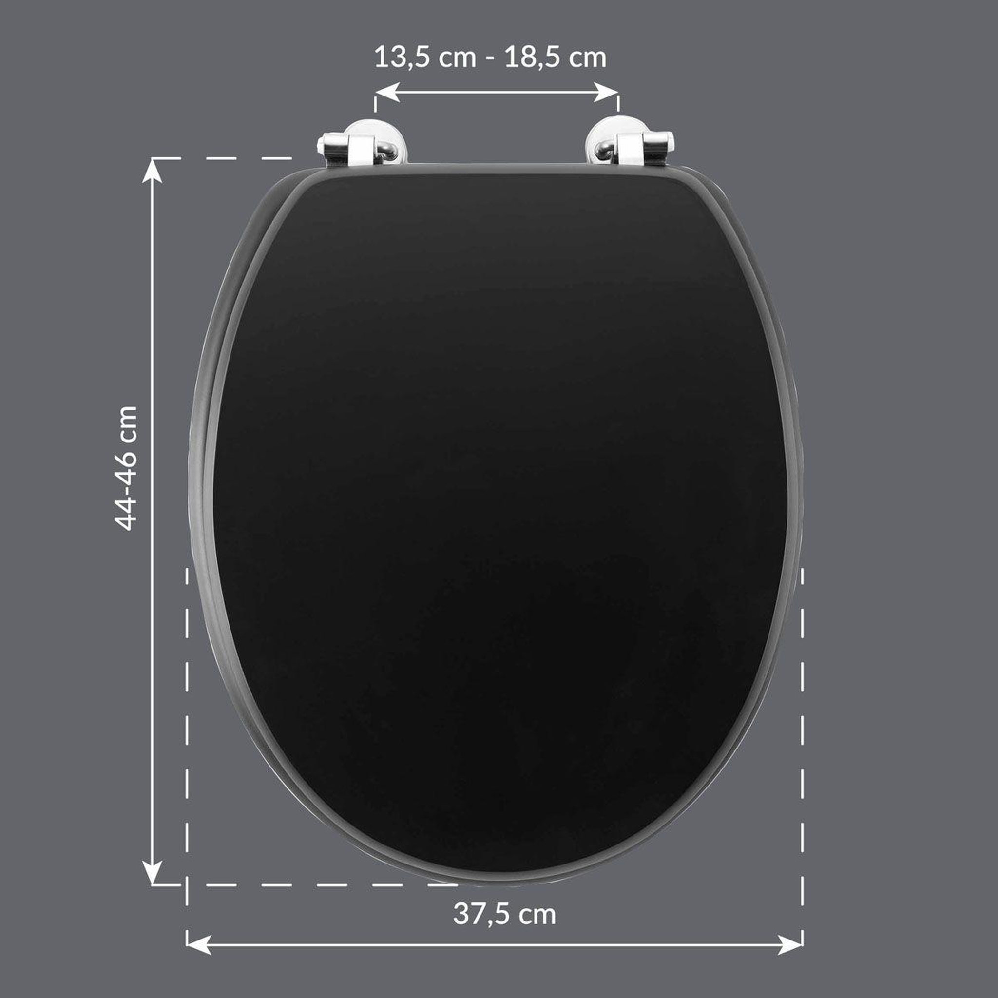 Voir la diapositive 6 : Douceur d'Intérieur Abattant WC  Matteis  46cm Noir