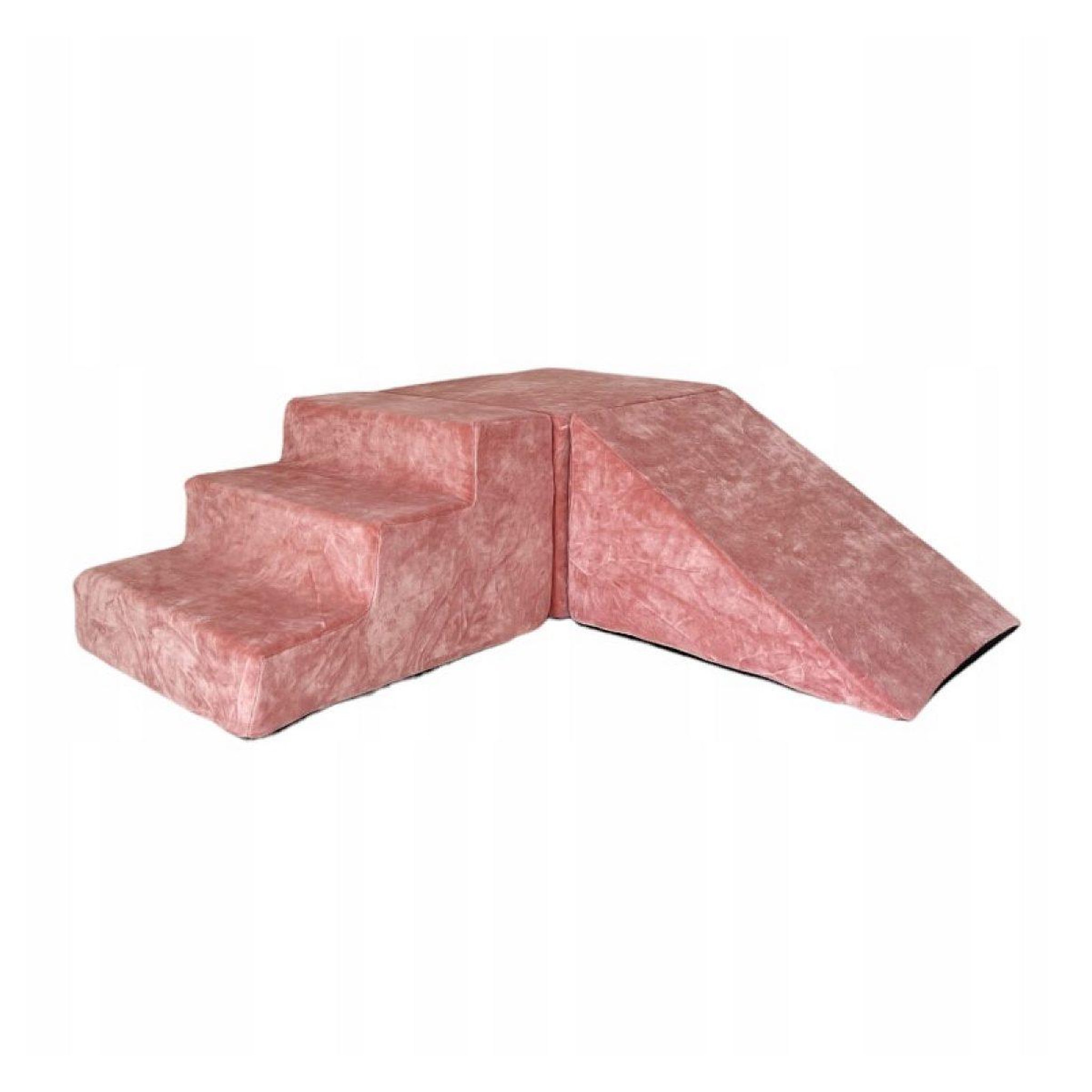 MONIO FOR KIDS Ensemble de jeu 3 pièces en mousse velours - rose marbré