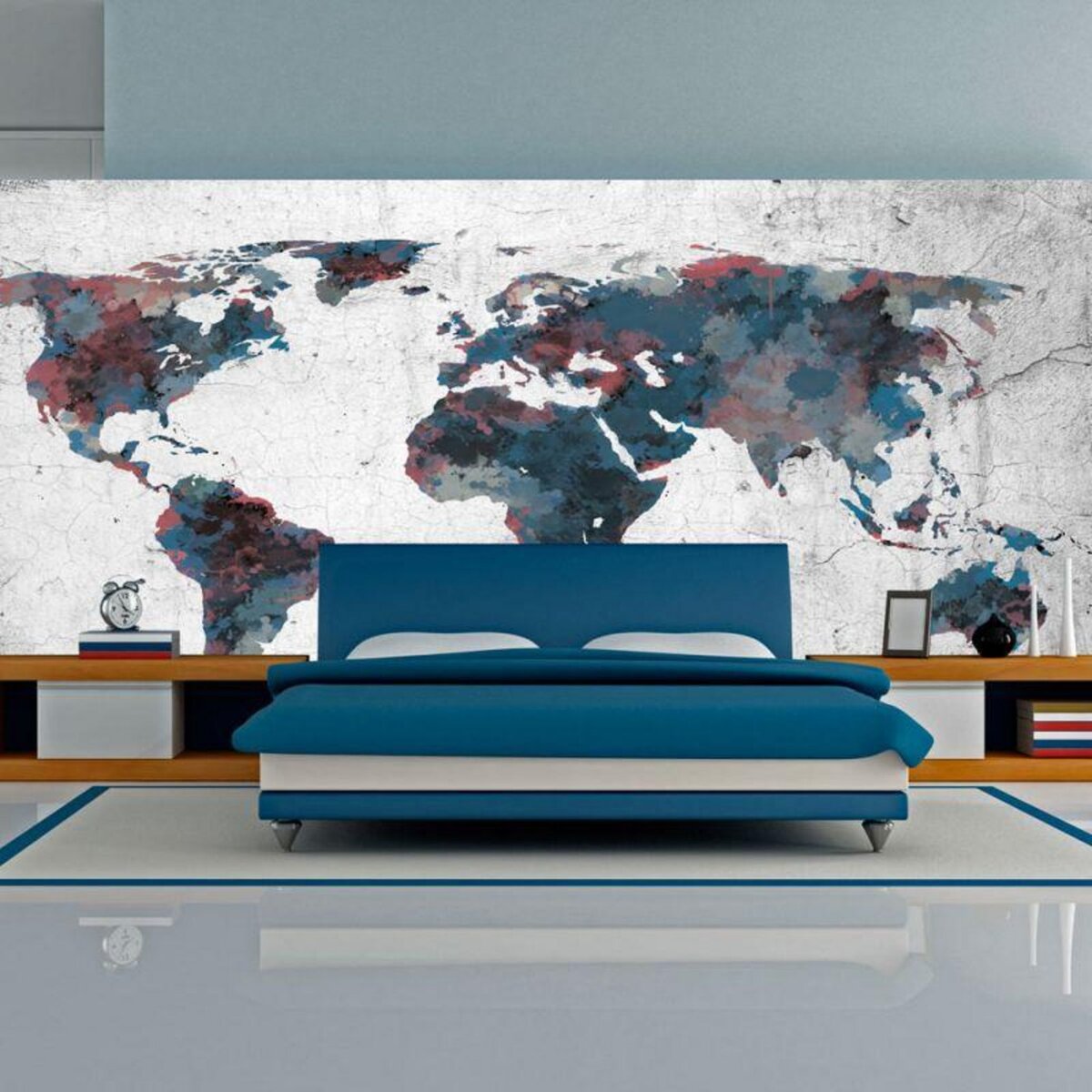 Paris Prix Papier Peint XXL  World Map on the Wall  270x550cm
