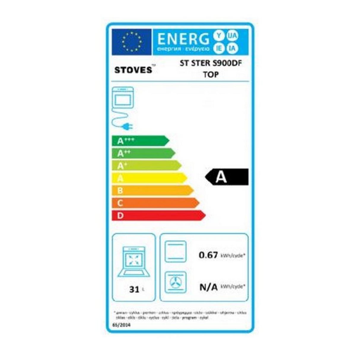 STOVES Piano de cuisson mixte 172l 5 feux inox - PSTERS90DFSS