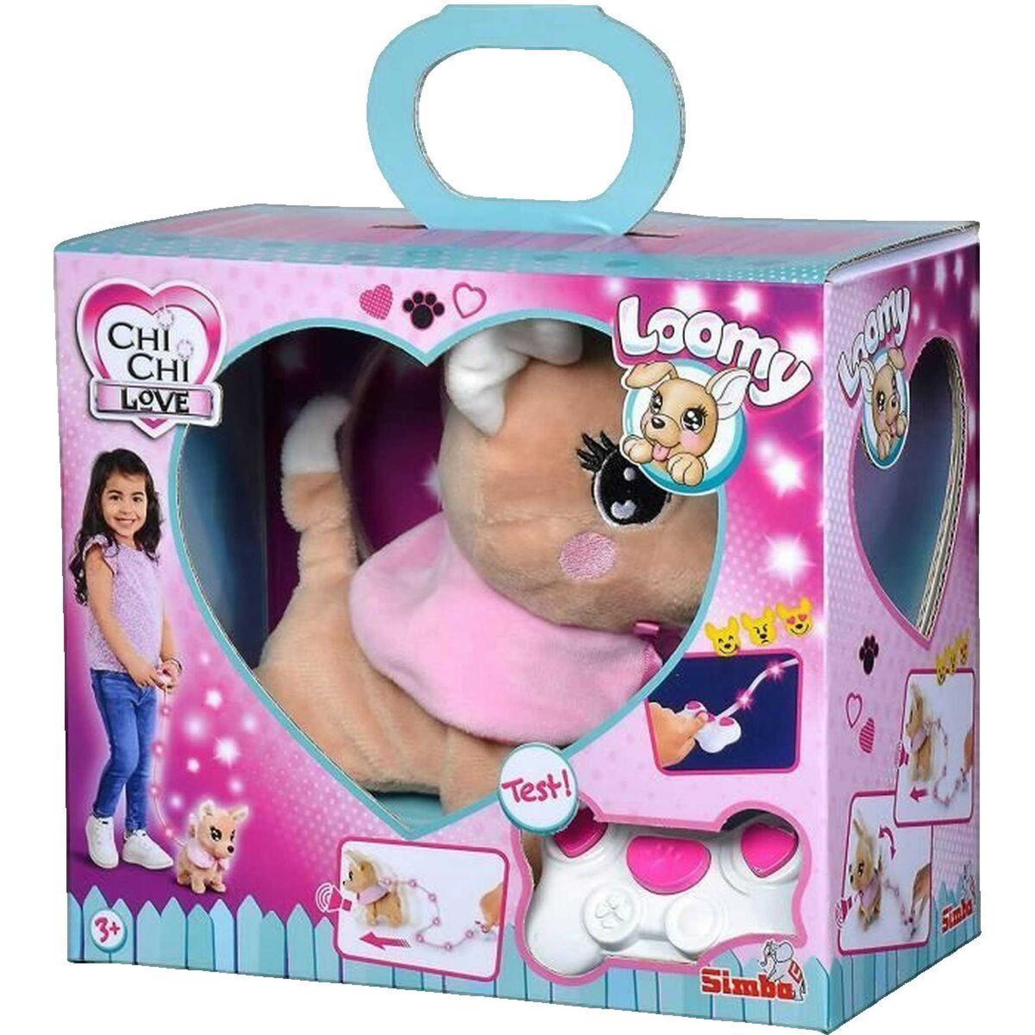 SIMBA Peluche interactive Simba Chi Chi Love Loomy rose